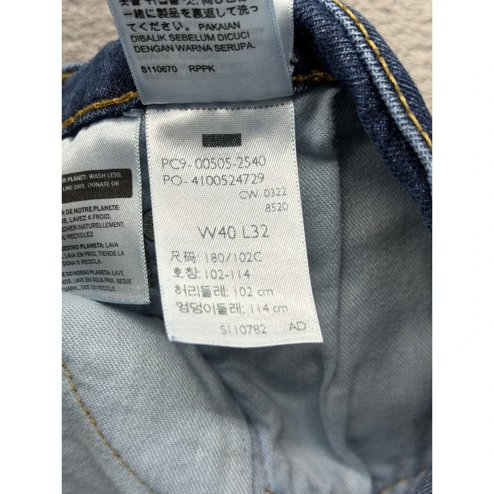 Levis‎ 505 Jeans Mens Measured 38x31 Blue Straight Regular Denim Zip Fly